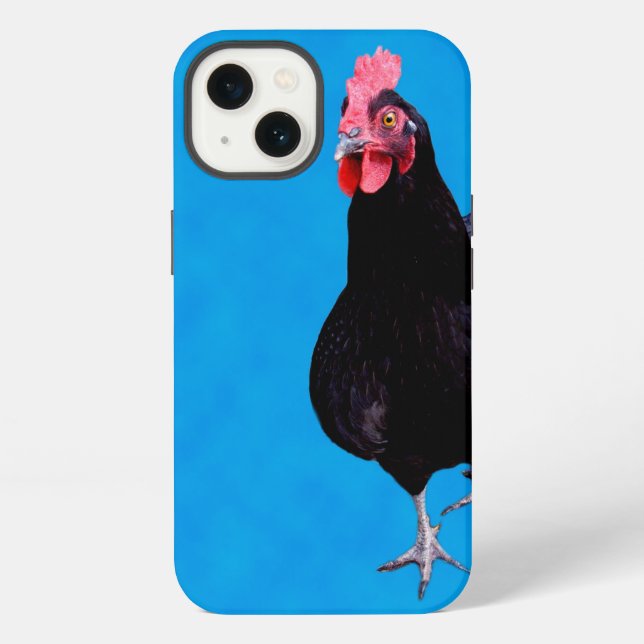 Etui iPhone 13 Blue Chicken Strut, Coque pour iPhone 13 (Verso)