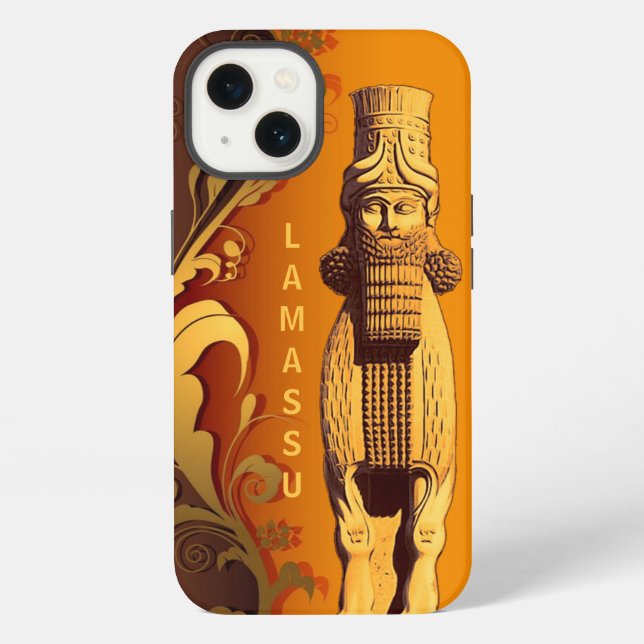 Etui iPhone 13 Coque iphone assyrien Lamassu (Verso)