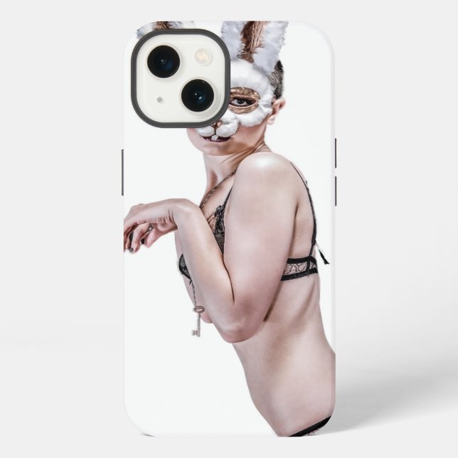 Etui iPhone 13 Coque iphone libertin de lapin (Verso)