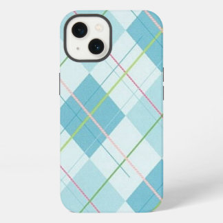 Etui iPhone 13 Coque Plaid bleu-Mate Tough Xtreme iPhone 6 Coque