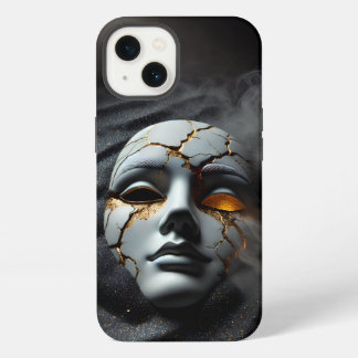 Etui iPhone 13 Coque robuste pour iPhone 13 Masque en Porcelaine 