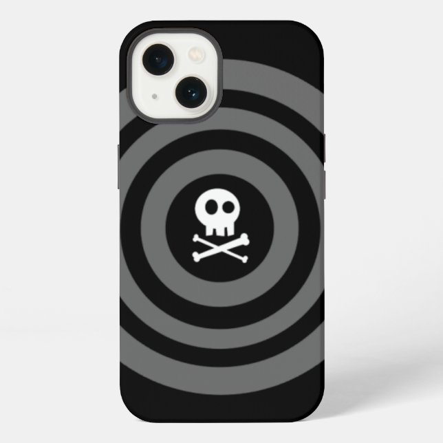 Etui iPhone 13 ~ Crâne + os croisés ~ coque iphone OtterBox (Verso)