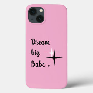 Étui iPhone 13 esthétique rose – Rêve Grand Bébé Q