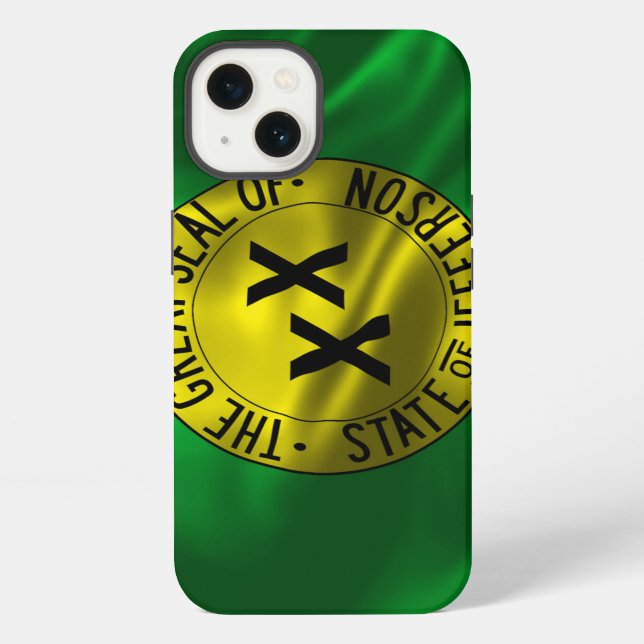 Etui iPhone 13 État de coque iphone de ondulation de drapeau de (Verso)