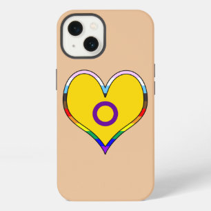 Etui iPhone 13 Intersex Pride Coeur Coque-Mate coque iphone
