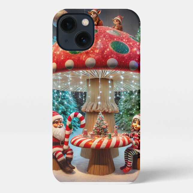 Etui iPhone 13 iPhone 13 Coque : Conception des champignons de No (Verso)