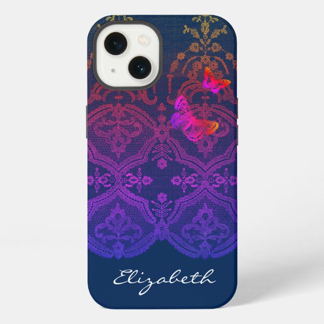 Etui iPhone 13 iPhone / coque ipad do-it-yourself NOM ANTIQUE LAC (Verso)