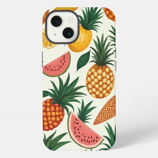 Etui iPhone 13 Iphone de conception de fruits tropicaux 13 coque (Verso)