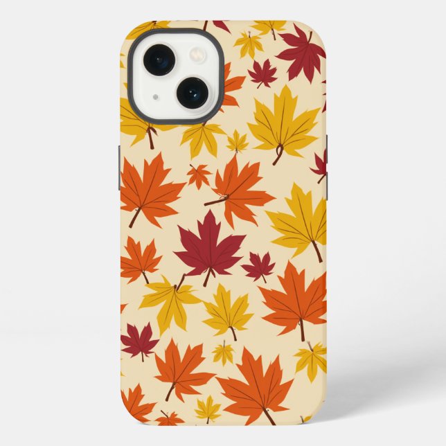 Etui iPhone 13 Iphone design motif feuille d'érable 13 coque (Verso)