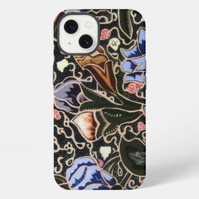 Etui iPhone 13 J'aime le coque iphone Batik (Verso)