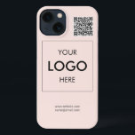 Etui iPhone 13 Logo Code QR coque iphone professionnel profession<br><div class="desc">Ajoutez votre logo.</div>