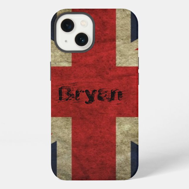 Etui iPhone 13 Old Grunge British Flag iPhone 13 Coque (Verso)