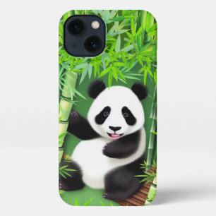 Etui iPhone 13 Panda mignonne dans Bamboo Forest iPhone 13 Coque