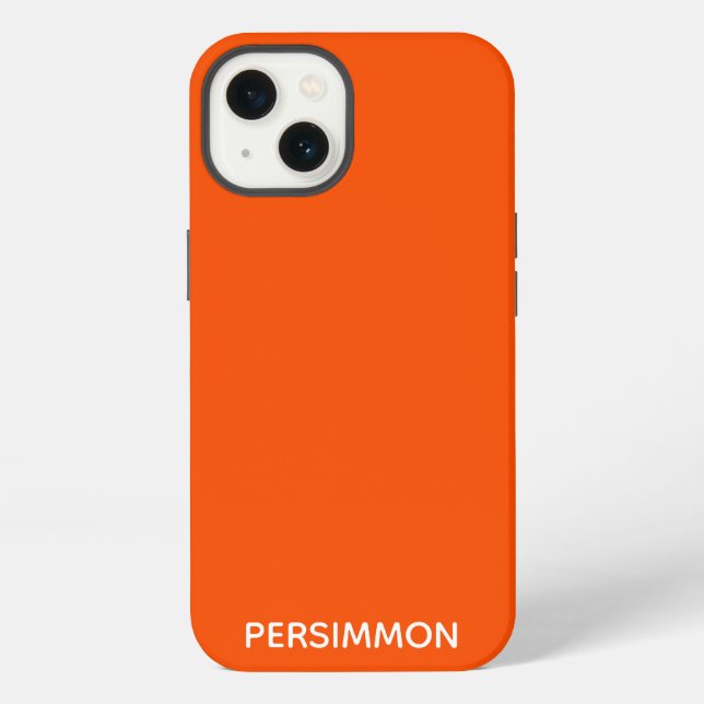 Etui iPhone 13 Persimon rouge nom Coque-Mate coque iphone (Verso)