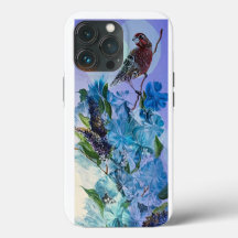 Coque iphone Finch et Flowers