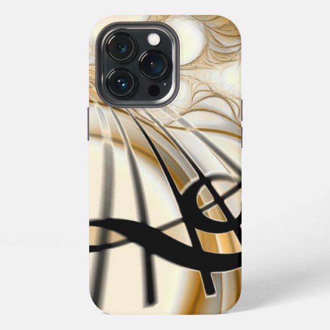 Etui iPhone 13 Pro Élégant note musicale iPhone 13 Pro Coque (Dos)