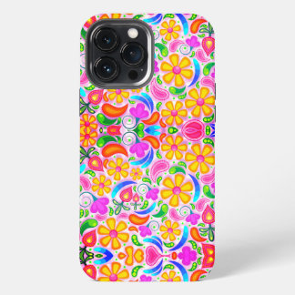 Etui iPhone 13 Pro Max Adorable floral coloré Coque-Mate coque iphone