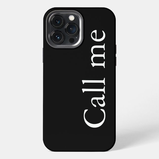 Etui iPhone 13 Pro Max Appelez-moi - coque iphone Coque (Verso)