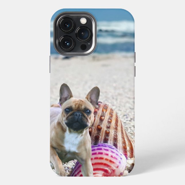 Etui iPhone 13 Pro Max Bouledogue français coque iPhone Pro Max (Verso)