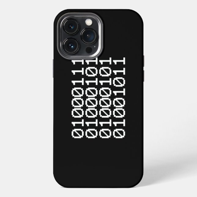 Etui iPhone 13 Pro Max COQUE GEEK BINARY-coque iphone Mate (Verso)