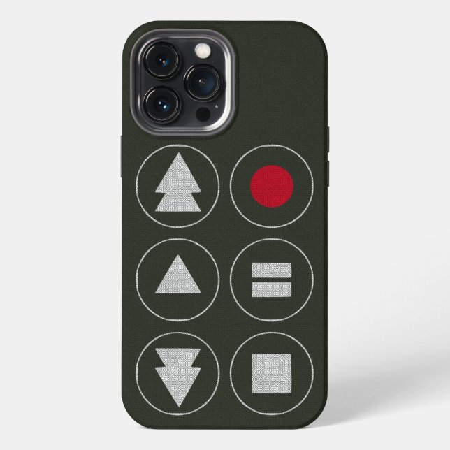 Etui iPhone 13 Pro Max Coque iphone Coque-Mate des icônes techniques (Verso)
