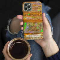 Coque iphone de calques de roches optiques