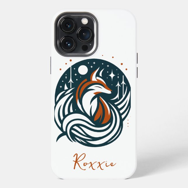 Etui iPhone 13 Pro Max Coque iphone mystique Fox (Verso)