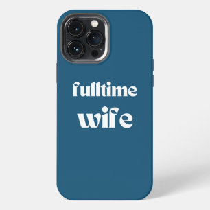 Etui iPhone 13 Pro Max Femme à temps plein   Coque iPhone   Bleu sarcelle