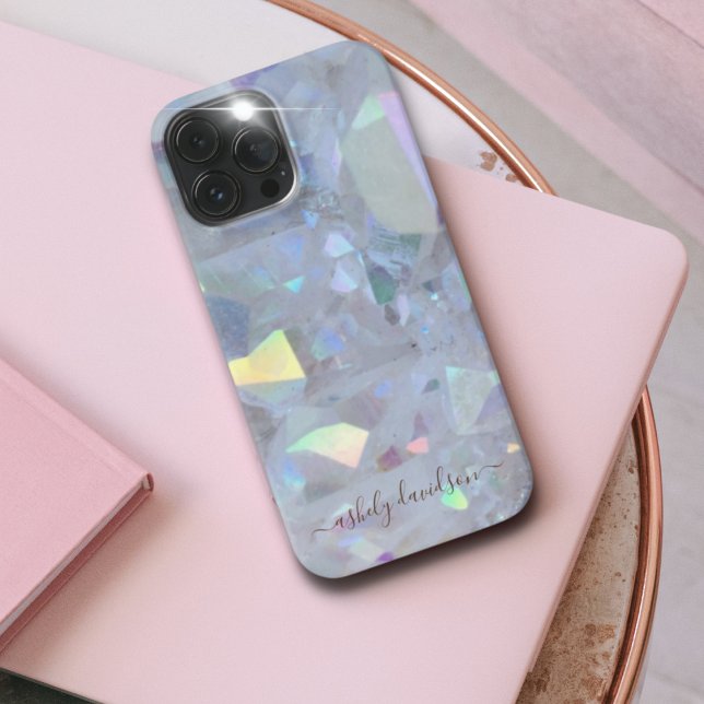 Etui iPhone 13 Pro Max Iridescente Angel Aura Quartz coque iphone (Créateur téléchargé)