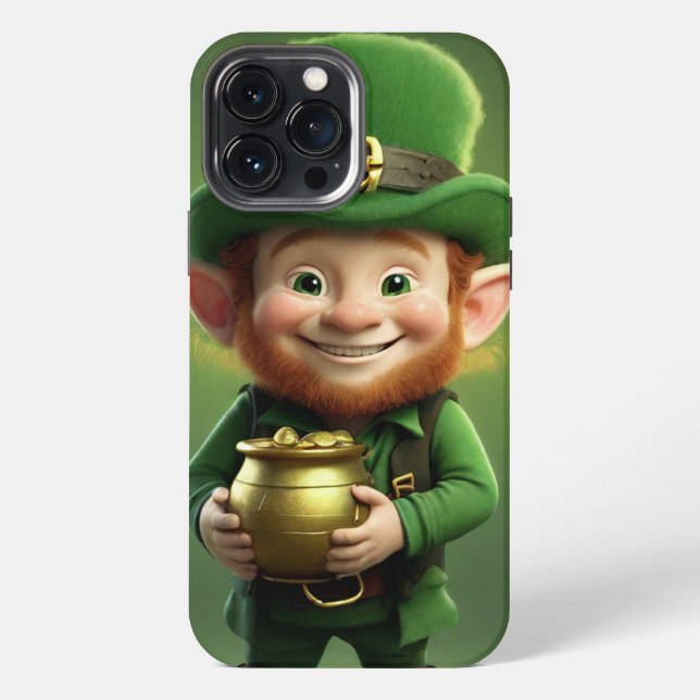Etui iPhone 13 Pro Max Leprechaun et Pot of Gold iPhone / coque ipad (Verso)