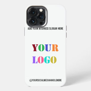 Etui iPhone 13 Pro Max Modèle de coque iPhone avec logo et texte personna