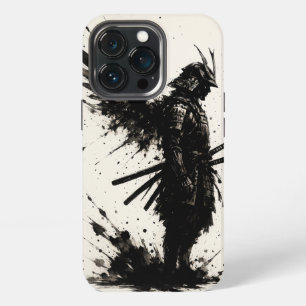 Etui iPhone 13 Pro Samurai Ink Art – Coque iPhone Guerrier avec Ailes
