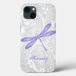 Etui iPhone 13 Purple Dragonfly Personnalisé iPhone X coque