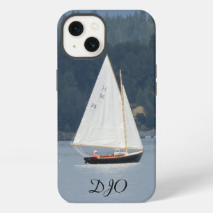 Etui iPhone 13 Voilier sur le lac initiales Coque iPhone Case-Ma