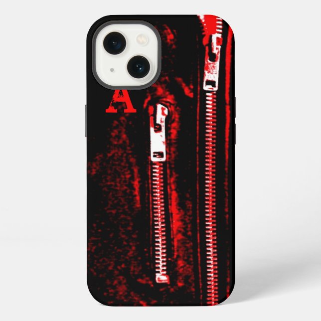 Etui iPhone 13 Zips Red print coque iphone (Verso)