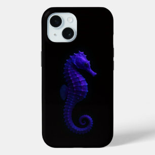 Étui iPhone 15 Case-Mate Black 4 Luxe, hippocampe