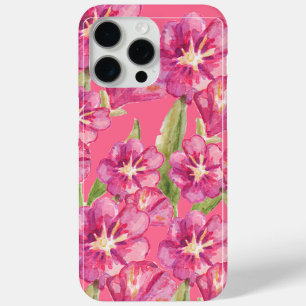Étui iPhone 15 Pro Max 'Fleurissement Floral Rose
