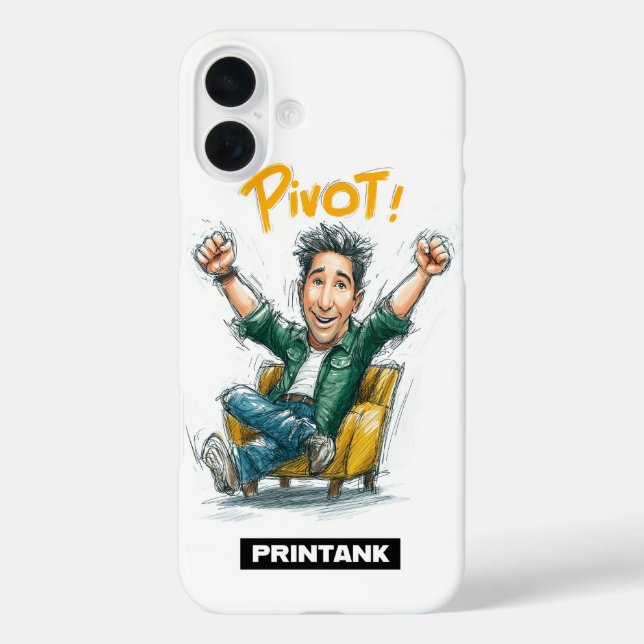 Étui iPhone 16/15 Pivot Cartoon｜Cadeau pour Bélier (Verso)