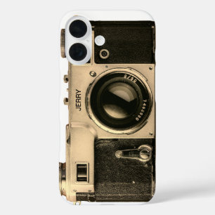 Étui iPhone 16 Appareil Photo Vintage Personnalisé