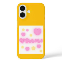 Étui iPhone 16 Cœur Rose Kawaii
