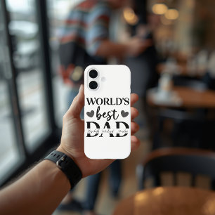 Étui iPhone 16 personnalisé Meilleur Papa du Monde