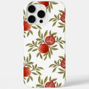 Étui iPhone 16 Pro Max à motif de grenade botaniqu