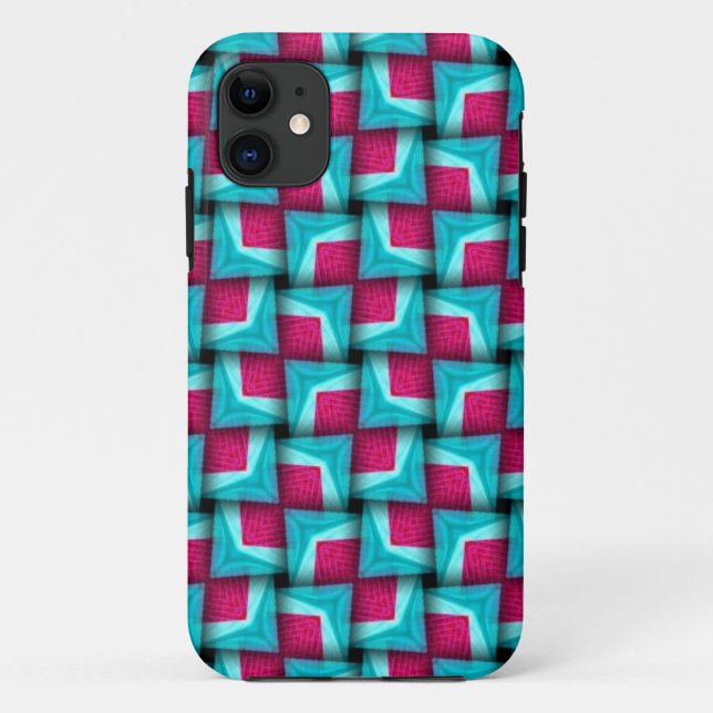 Étui iPhone 5 à motif gonflé Aqua Rose (Dos)