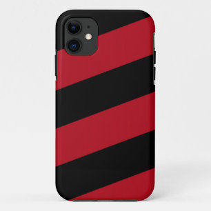 Étui iPhone 5 Barely There noir bandes rouges