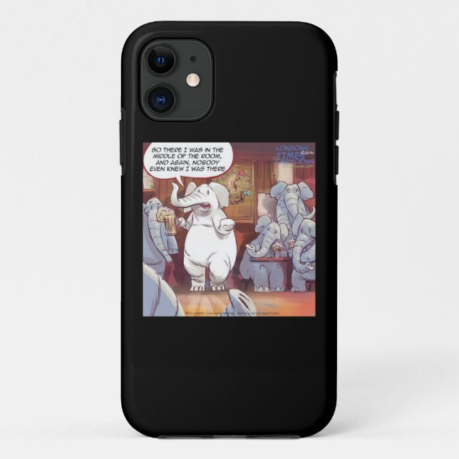 Étui iPhone 5 éléphant blanc drôle (Dos)