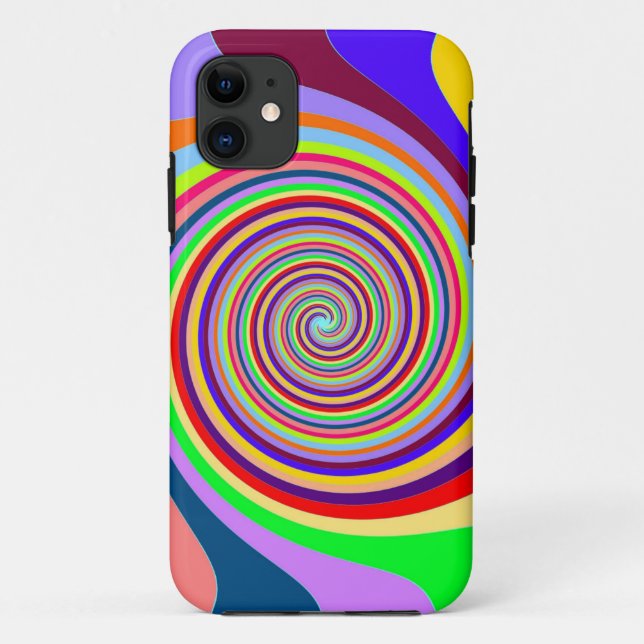 Étui iPhone 5 Spirale Psychedelique (Dos)