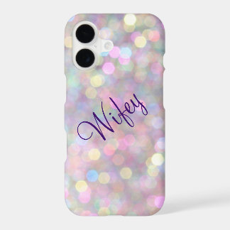 Étui iPhone 7 Wifey Pailleté et Coloré