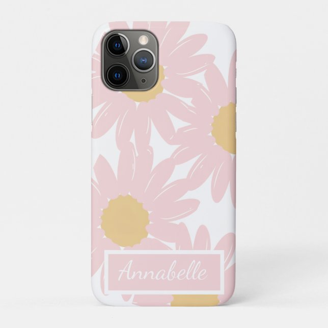 Étui iPhone à fleurs personnalisé (Dos)