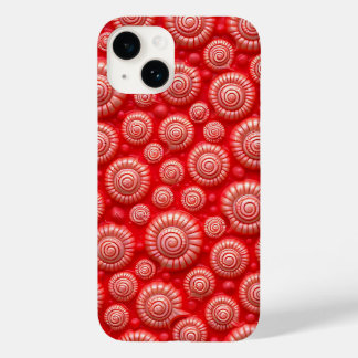 Étui iPhone à motif spirale rouge Design audacieux