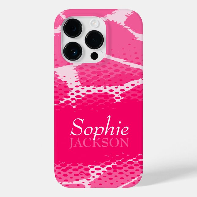 Étui iPhone animal graphique rose (Verso)